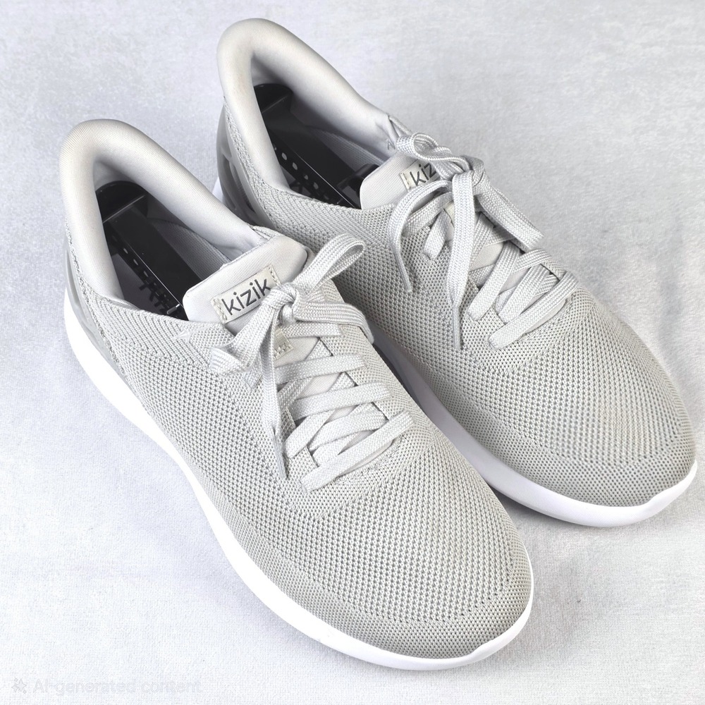 Kizik Athens Mens Grey HandsFree Slip On Sneakers Size 9 Men Wide‎ 10.5 Women